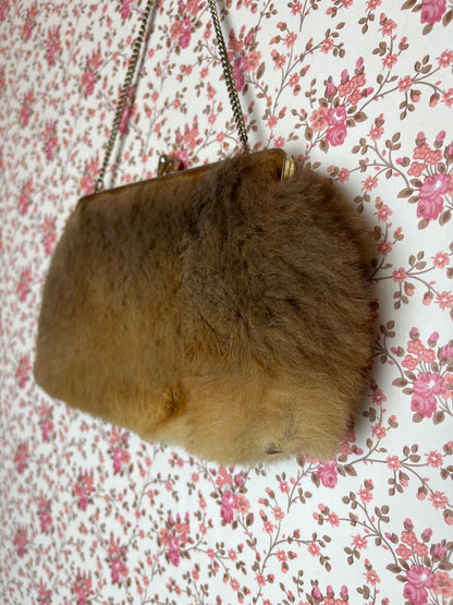 Vintage Kangaroo Fur Evening Bag