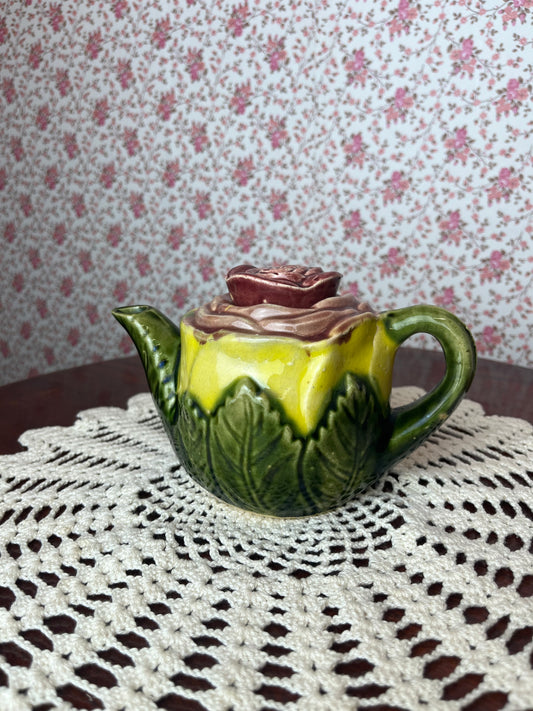 Vintage Handmade Rose Single Teapot