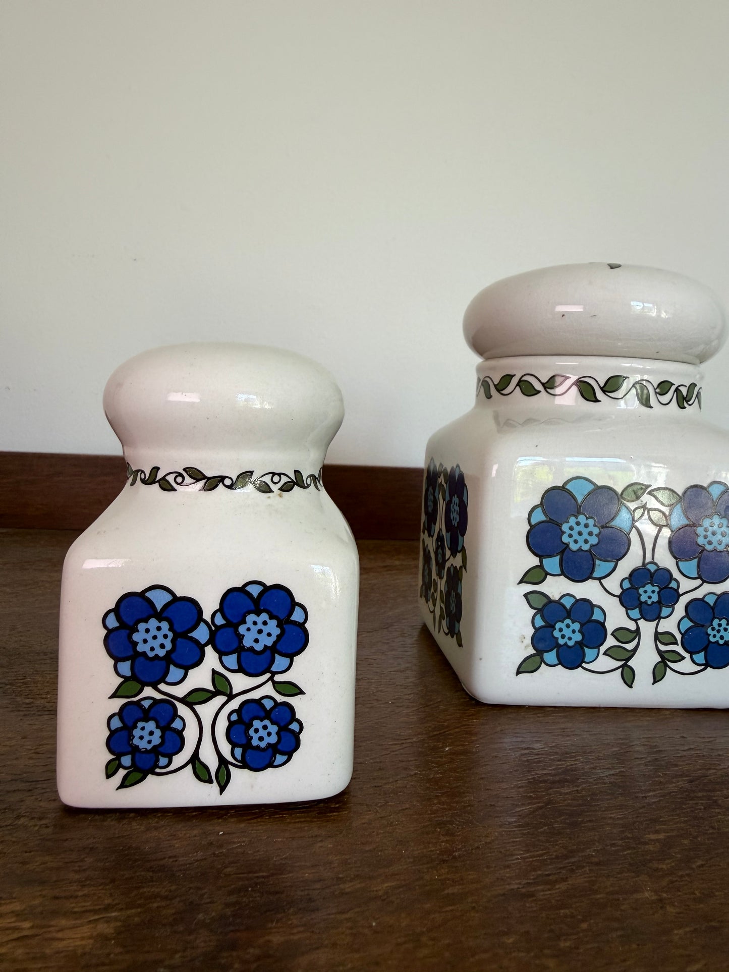 Vintage 1970s Taunton Vale Pottery Canister Set