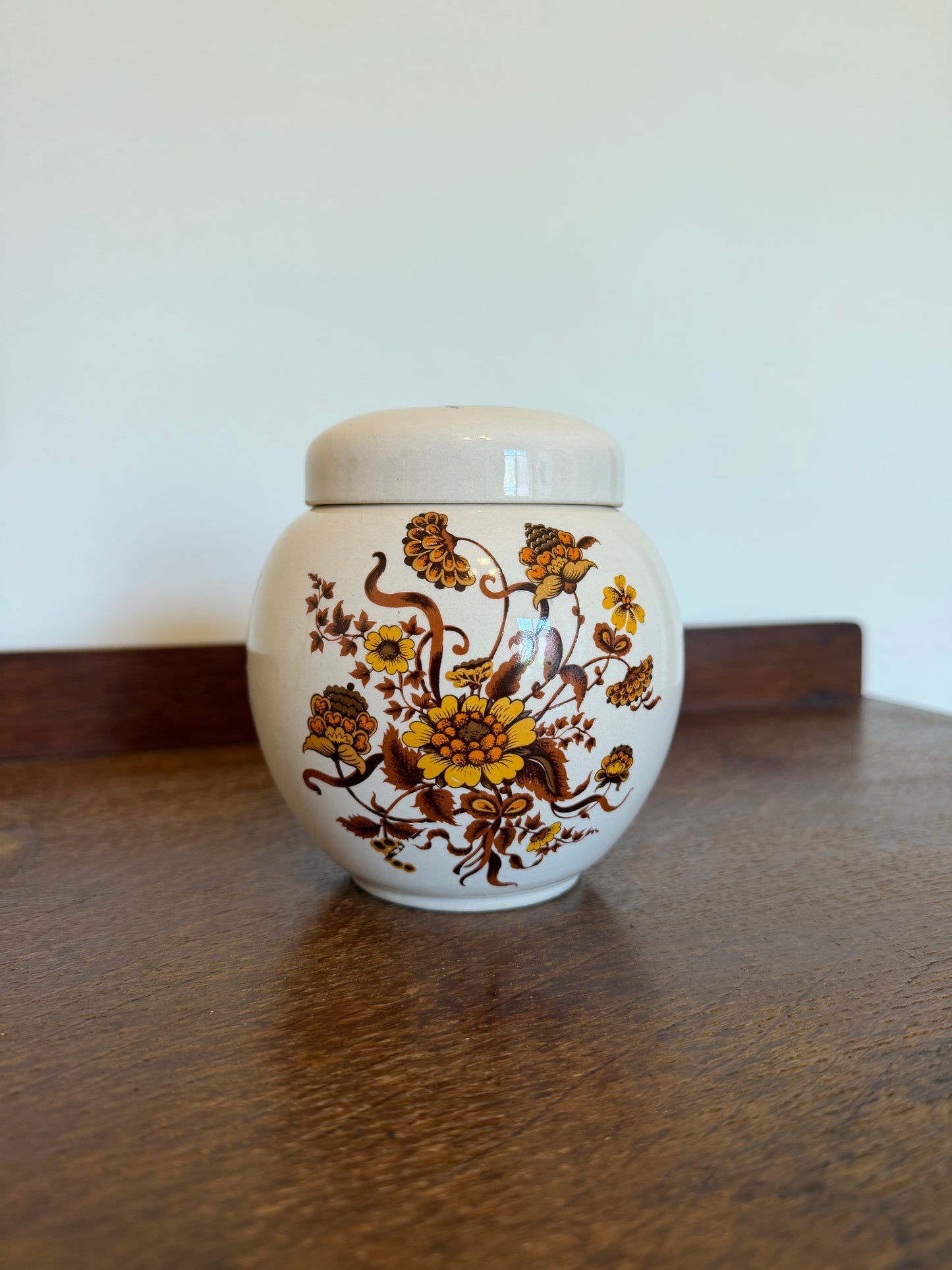 Vintage Sadler Floral Ginger Jar