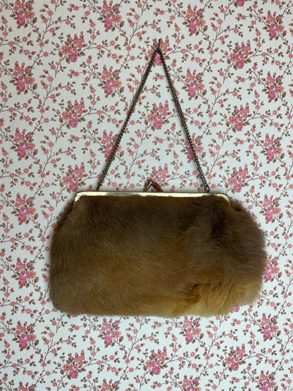 Vintage Kangaroo Fur Evening Bag