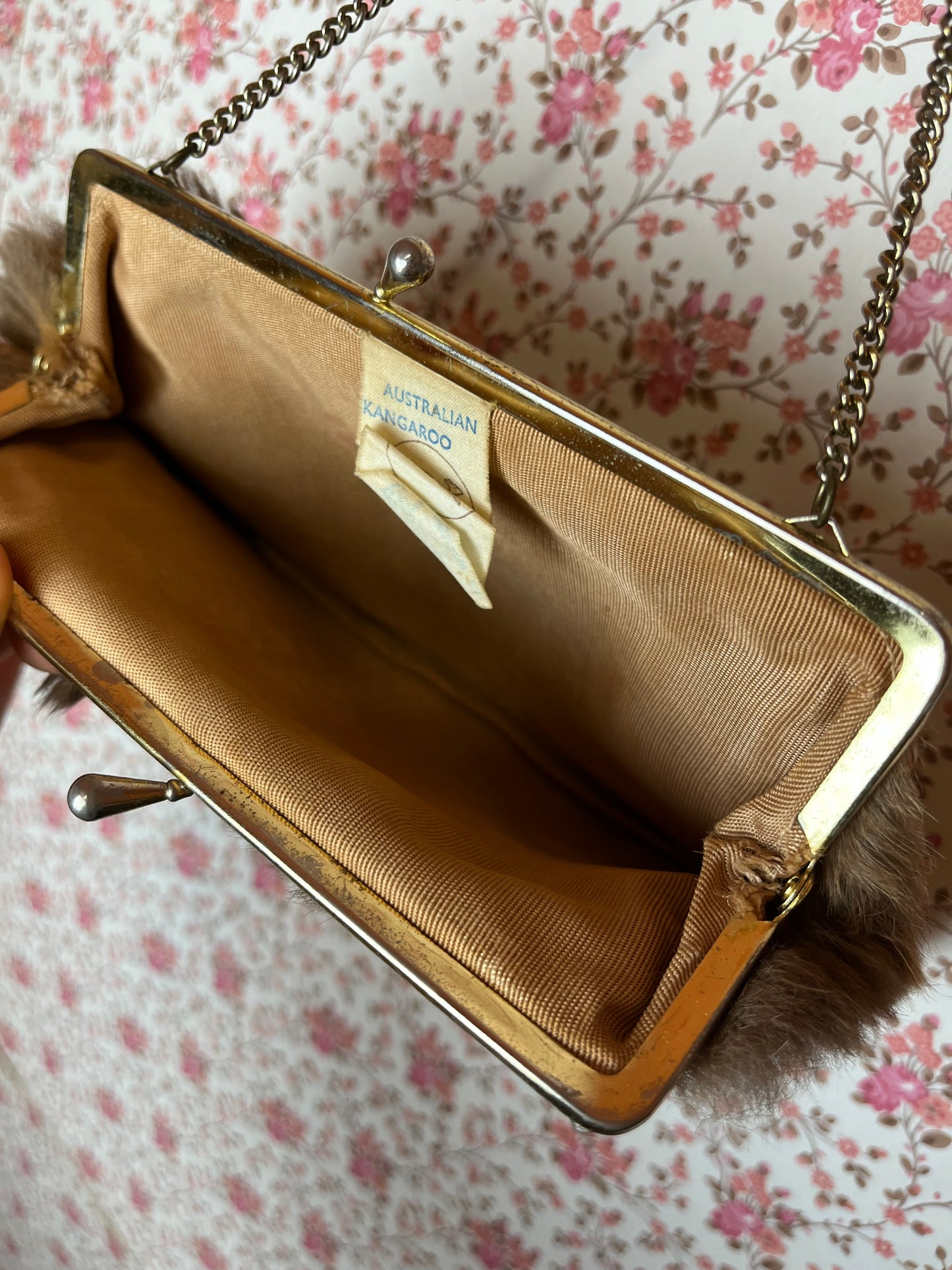 Vintage Kangaroo Fur Evening Bag