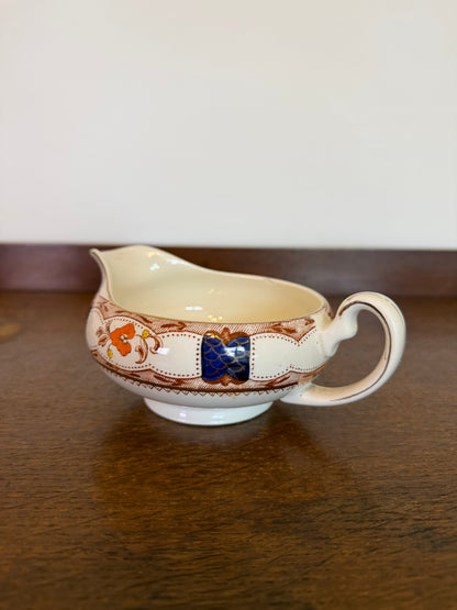 Vintage Alfred Meakin Floral Gravy Boat