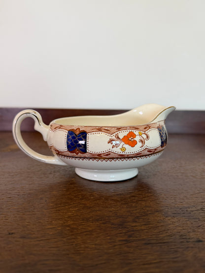 Vintage Alfred Meakin Floral Gravy Boat