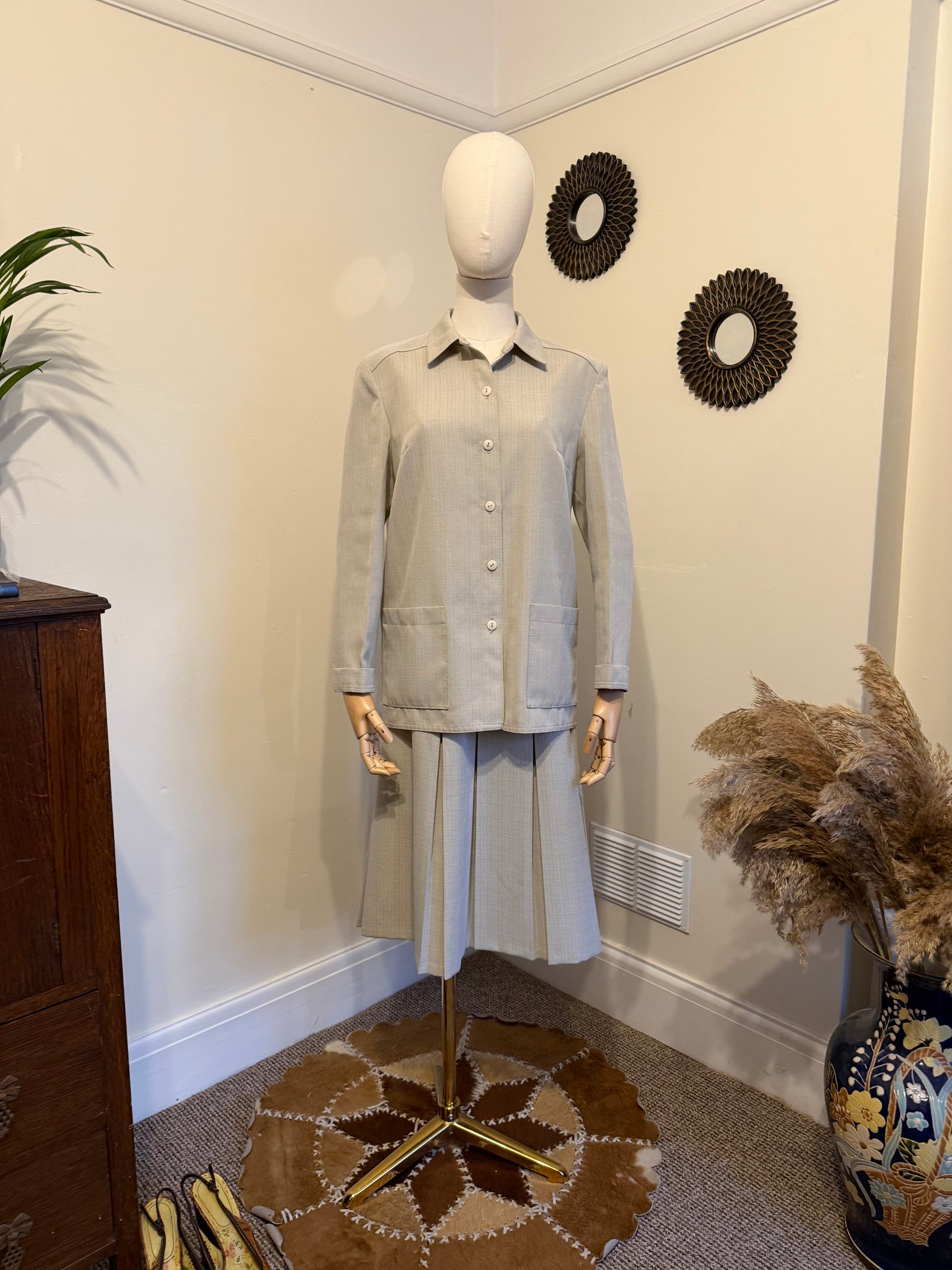 Vintage 1960s Shirt & Skirt Set