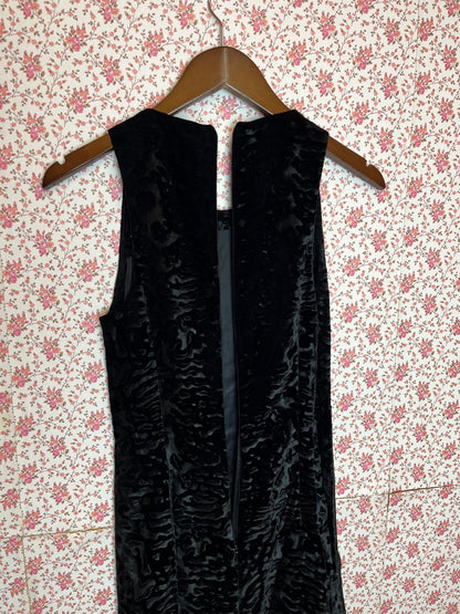 Vintage 1990s VERSUS Versace Velvet Brocade Bodycon Mini Dress