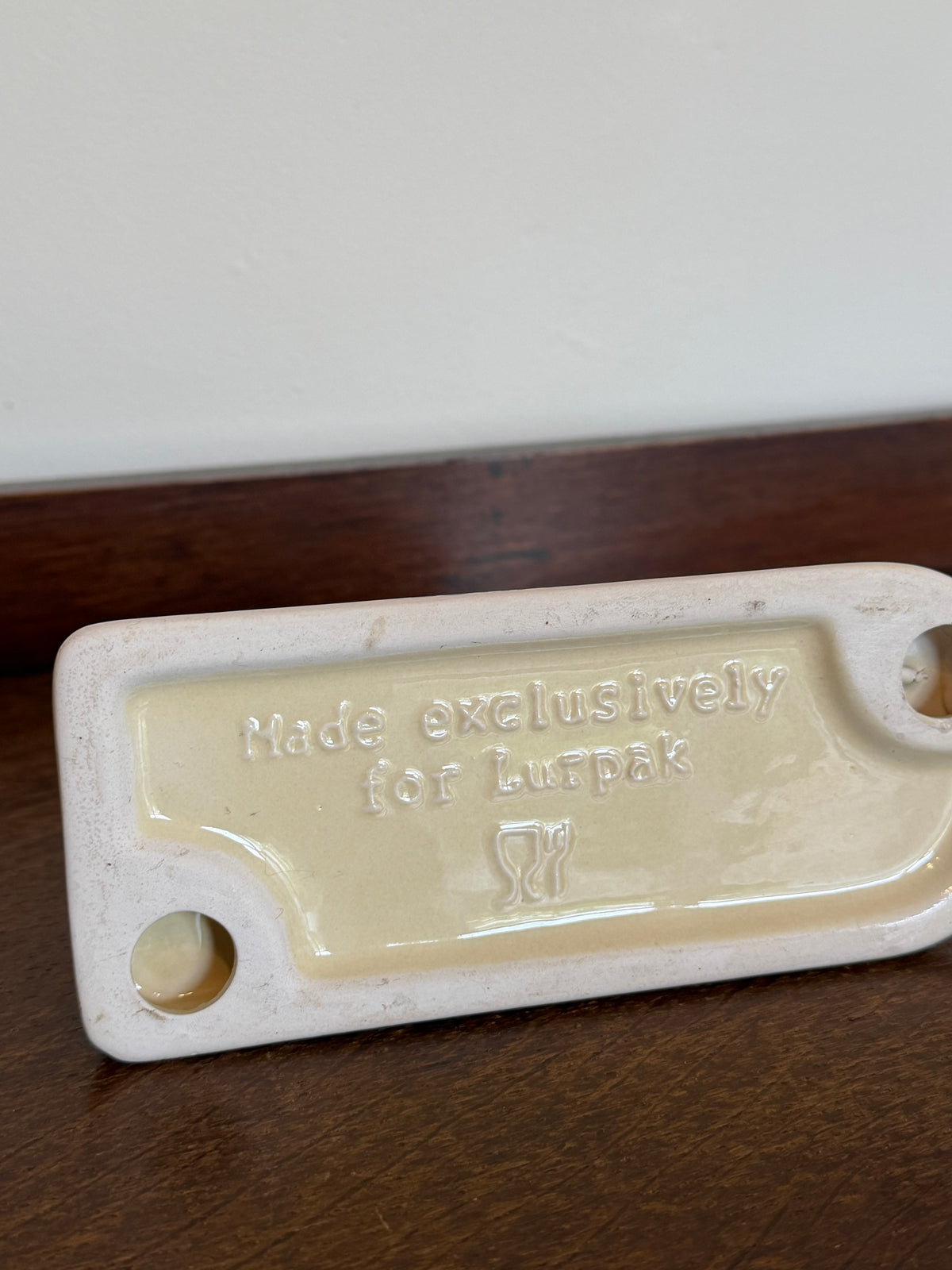 Vintage 1980s Lurpak Ceramic Butter Dish & Toast Rack Set | Douglas Retro Kitchenware