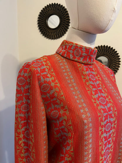 Vintage 1960s Hand Made Tunic and Trouser 2 Piece Set