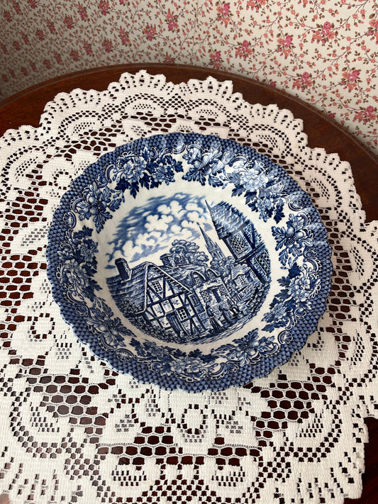 Vintage Merrie Olde England Ironstone Hand Painted Serving Bowl