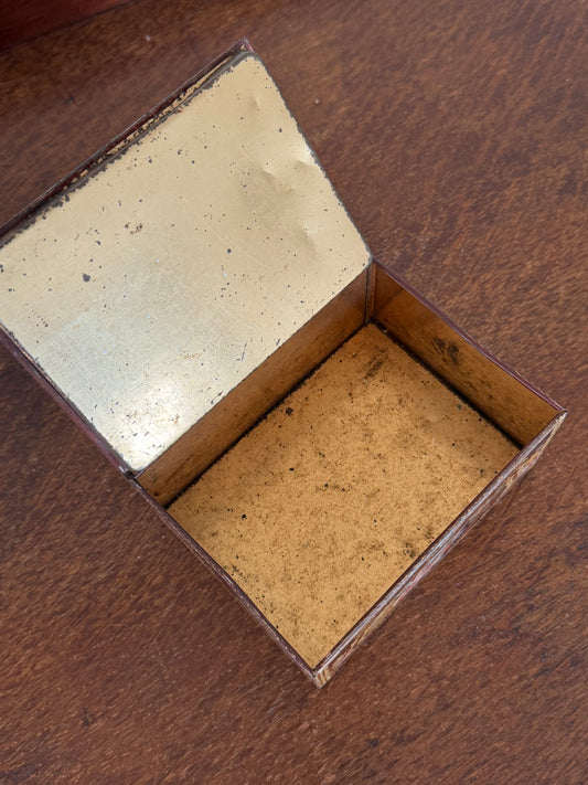 Vintage Decorative Antique Style Tin Keepsake Box