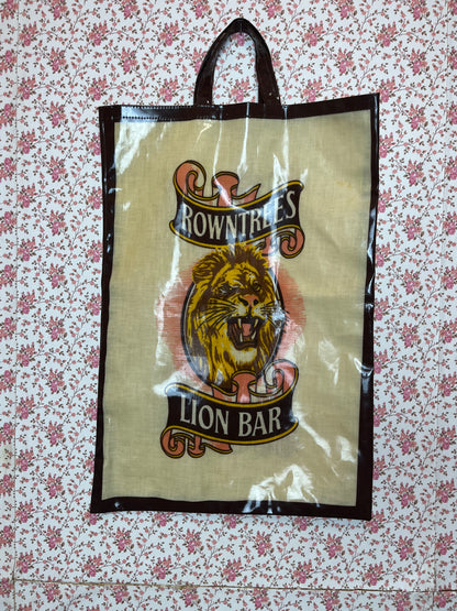 Vintage 1970s Rowntrees Lion Bar Tote Bag