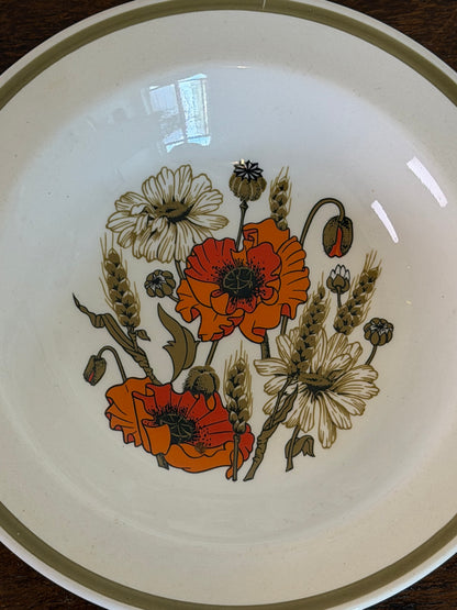 Vintage Pair of J&G Meakin ‘Poppy’ Ironstone Bowls