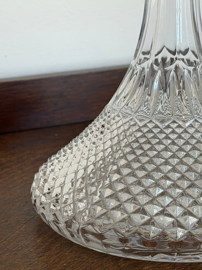 Vintage Pressed Glass Ship’s Decanter