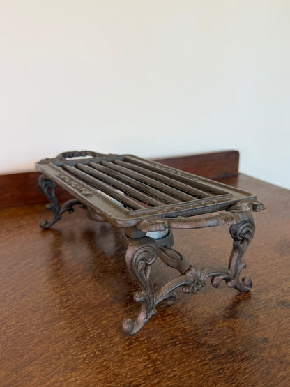 Vintage Cast Iron Tealight Food Warmer