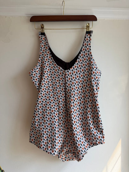 Vintage 1970s Floral Swim Suit
