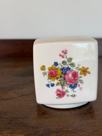 Vintage Carlton Ware Floral Money Box