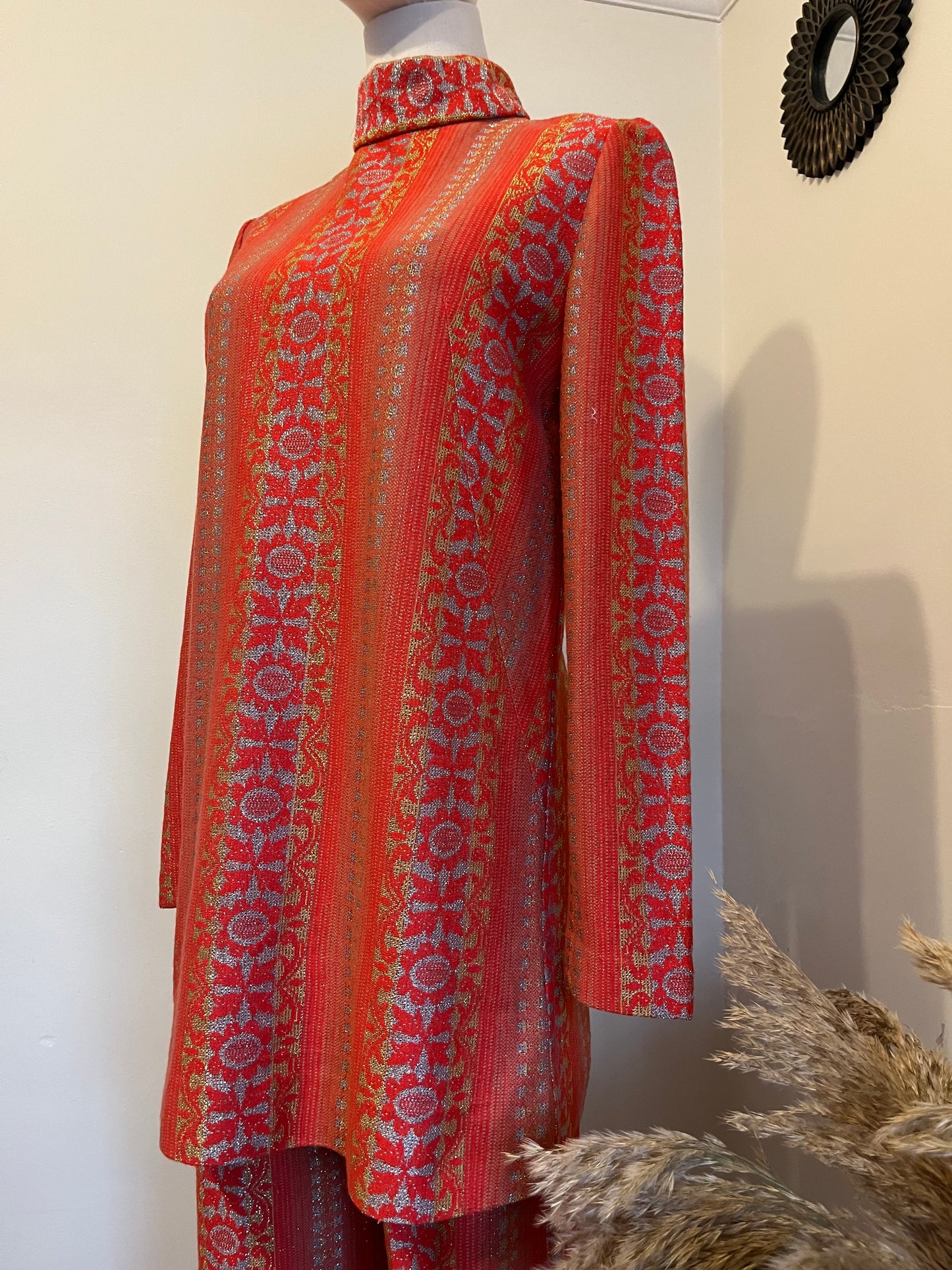 Vintage 1960s Hand Made Tunic and Trouser 2 Piece Set