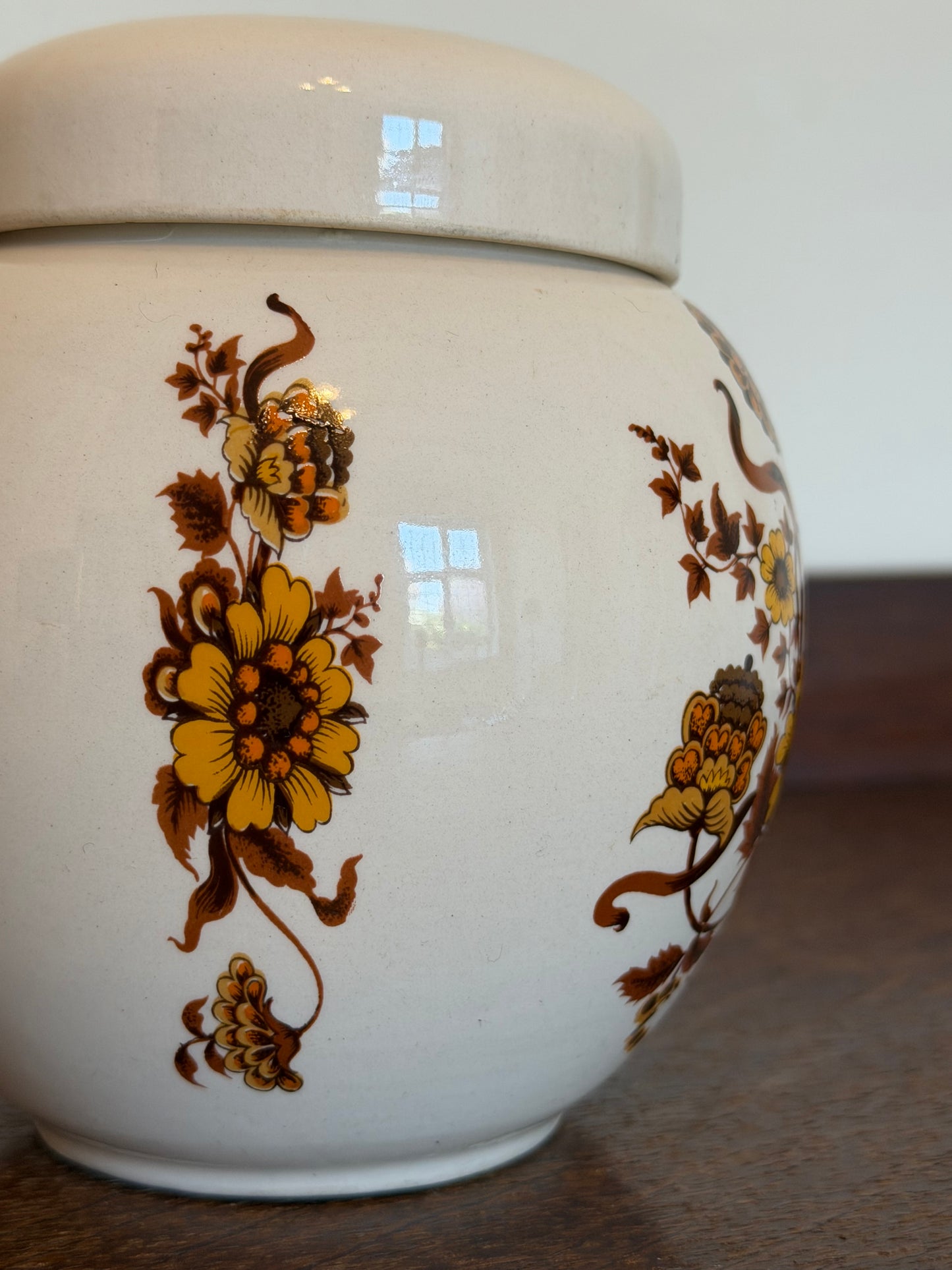 Vintage Sadler Floral Ginger Jar