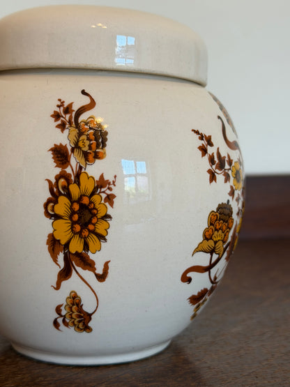 Vintage Sadler Floral Ginger Jar