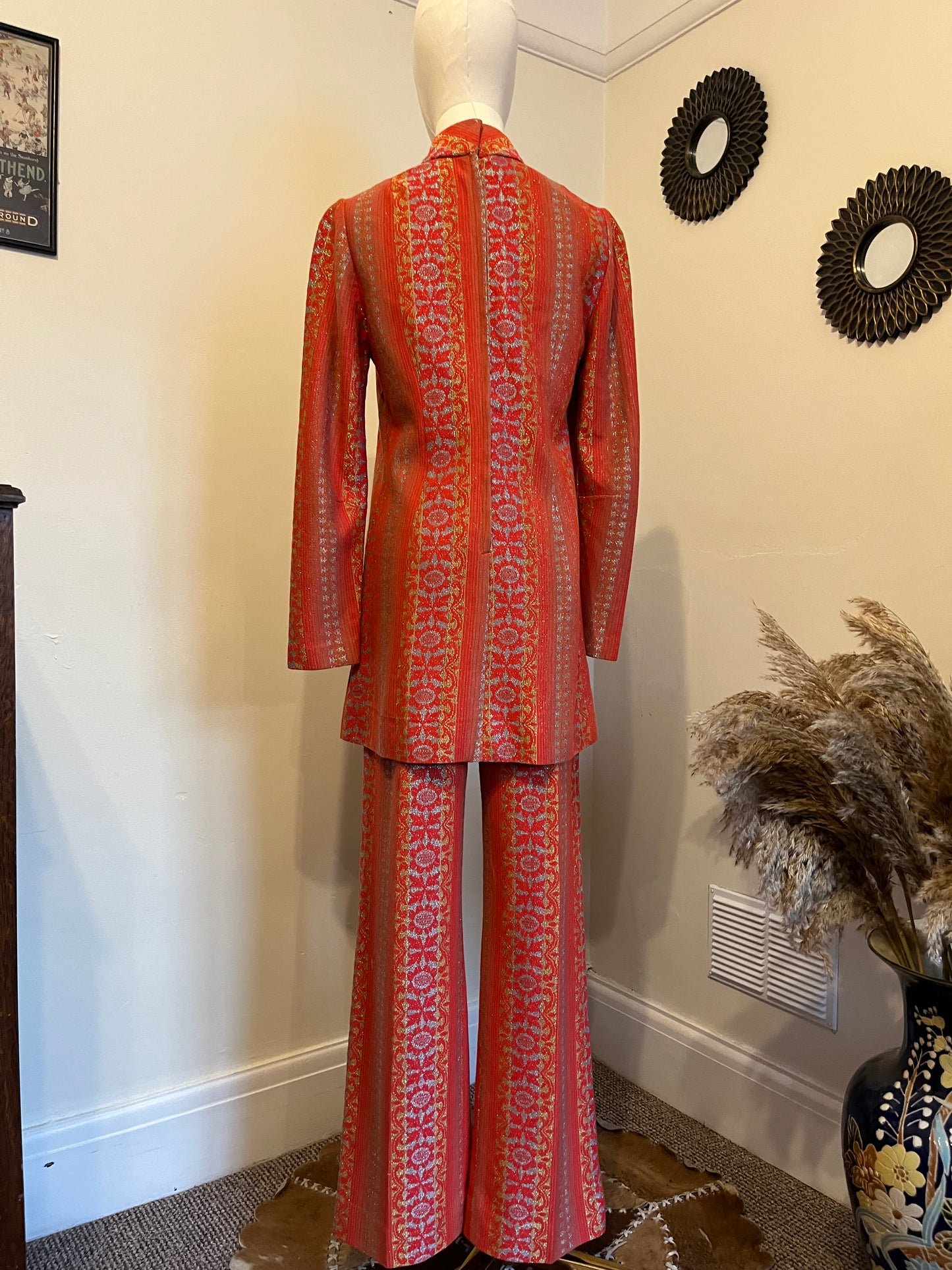 Vintage 1960s Hand Made Tunic and Trouser 2 Piece Set