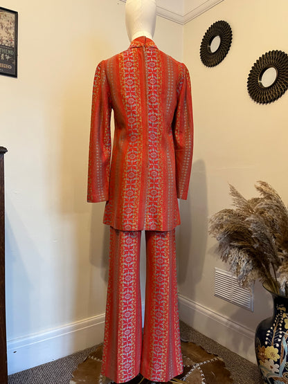 Vintage 1960s Hand Made Tunic and Trouser 2 Piece Set