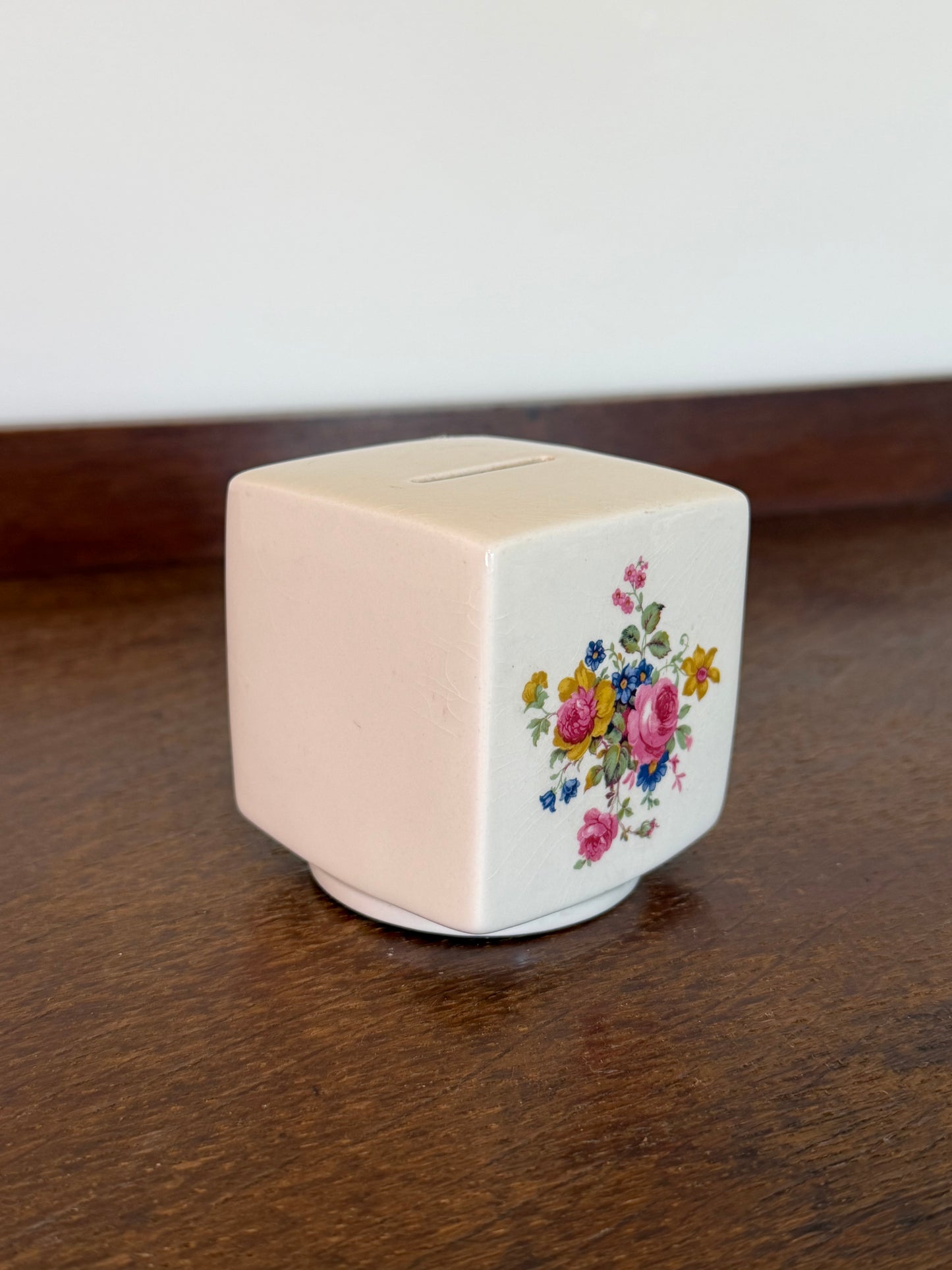 Vintage Carlton Ware Floral Money Box