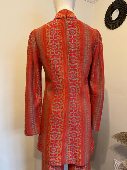 Vintage 1960s Hand Made Tunic and Trouser 2 Piece Set