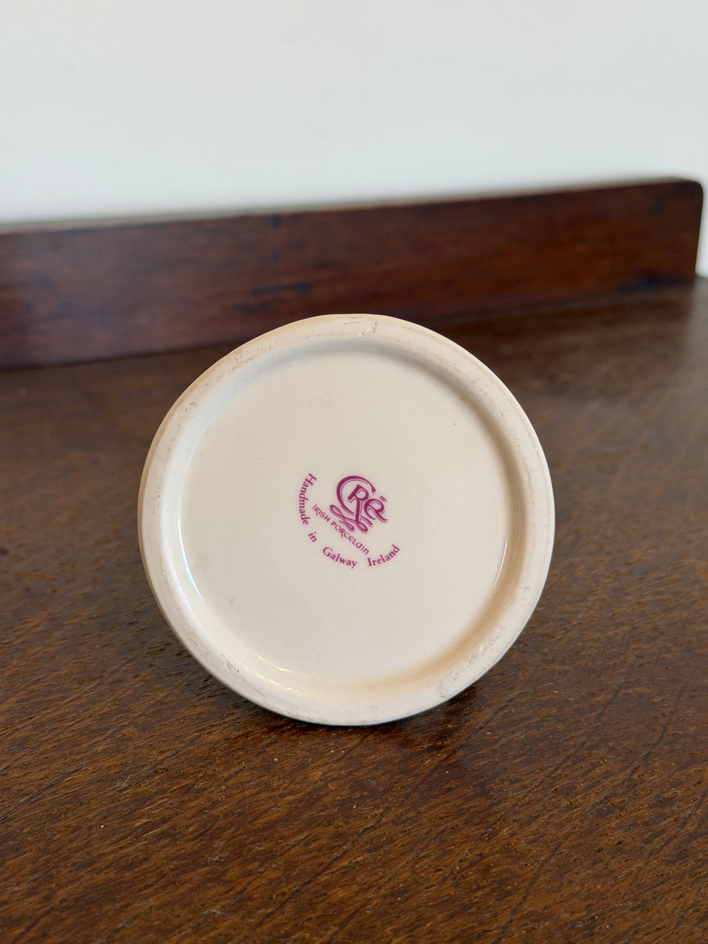 Vintage Belleek Galway Wildflower Candle Holder