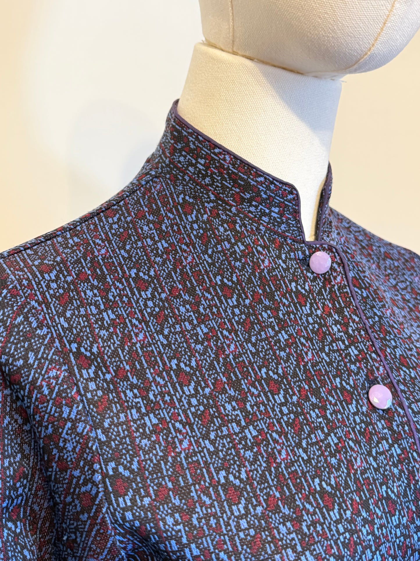 Vintage 1960s Jacquard Shirt & Trouser Set