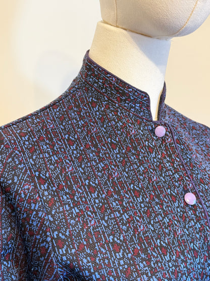 Vintage 1960s Jacquard Shirt & Trouser Set