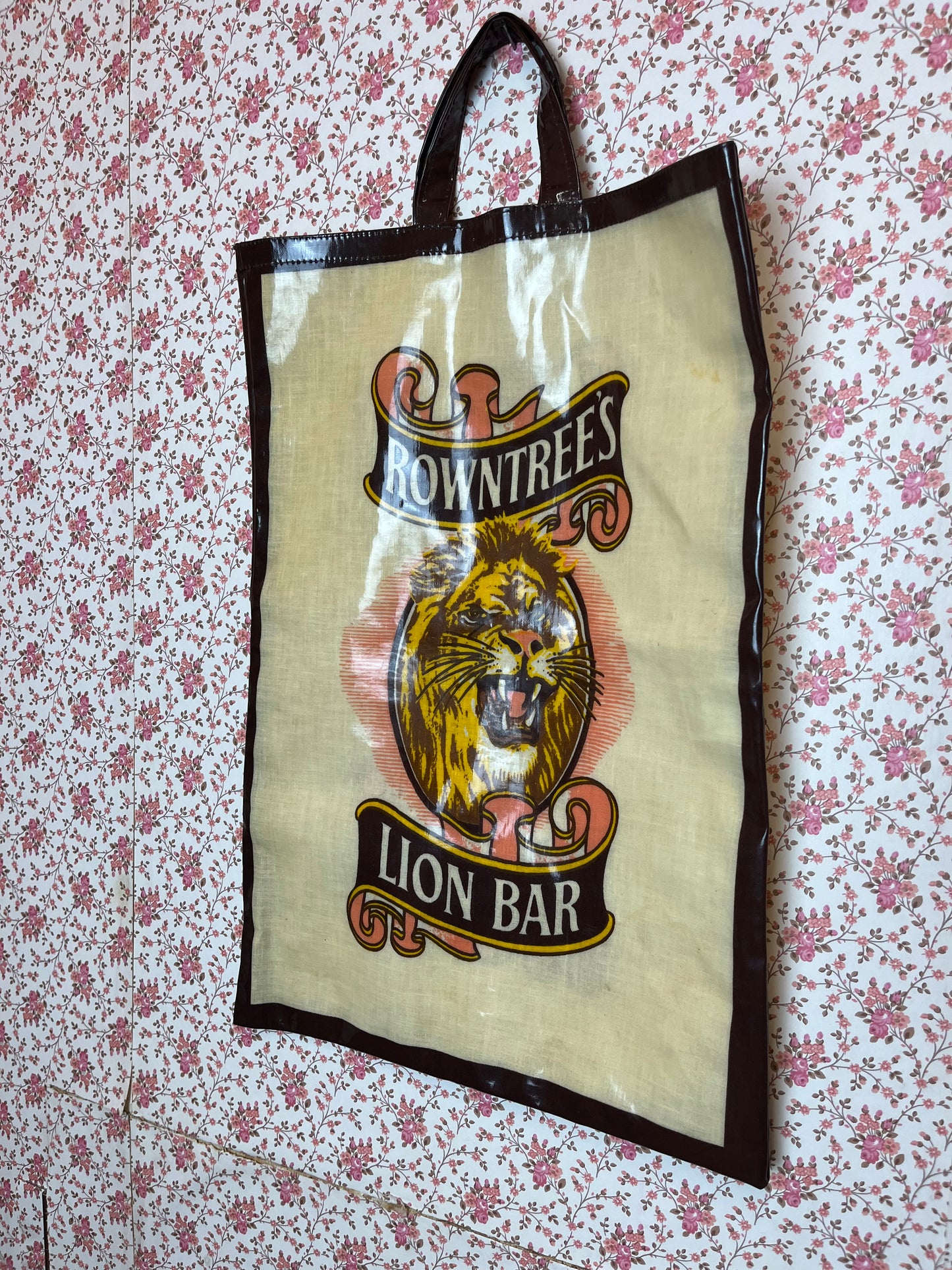 Vintage 1970s Rowntrees Lion Bar Tote Bag