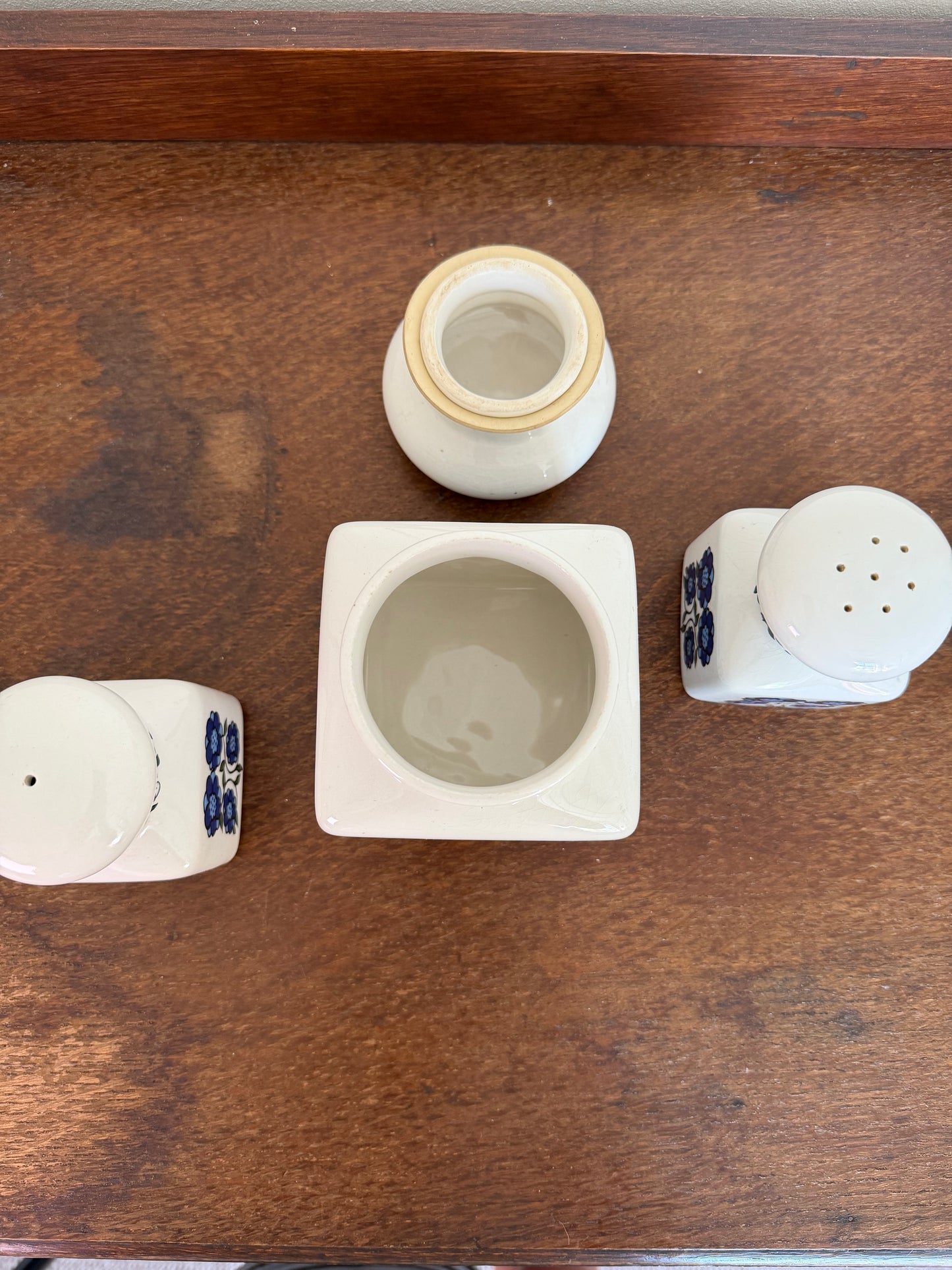 Vintage 1970s Taunton Vale Pottery Canister Set