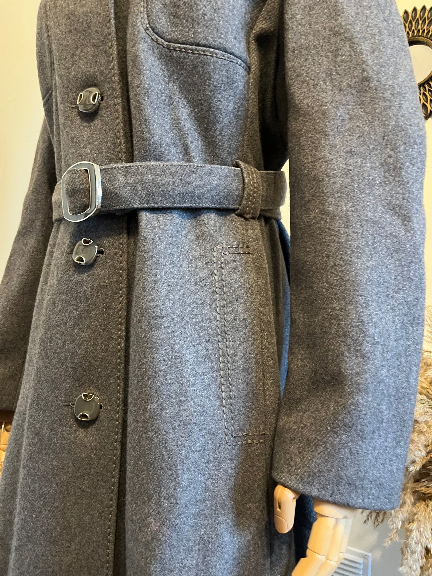 Vintage 1970s Tailored Wool Coat