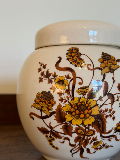 Vintage Sadler Floral Ginger Jar