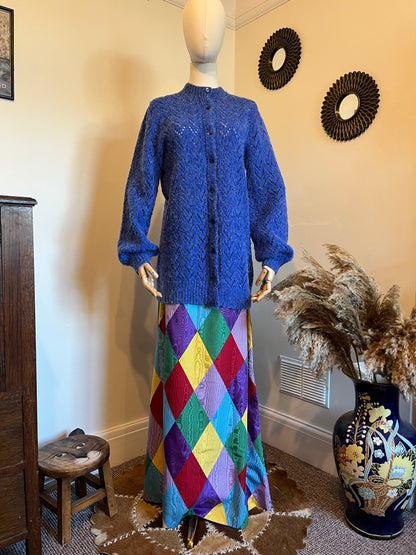 Vintage Hand Knitted Mohair Cardigan