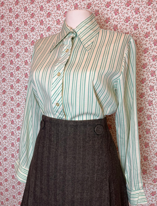 Vintage 1970s Land N Sea Striped Shirt