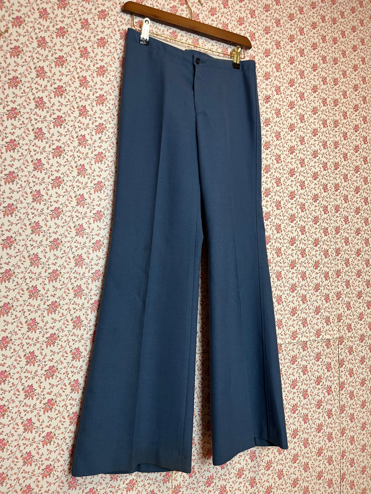 Vintage 1970s Hand Made Fine Twill Flares