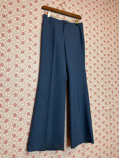 Vintage 1970s Hand Made Fine Twill Flares