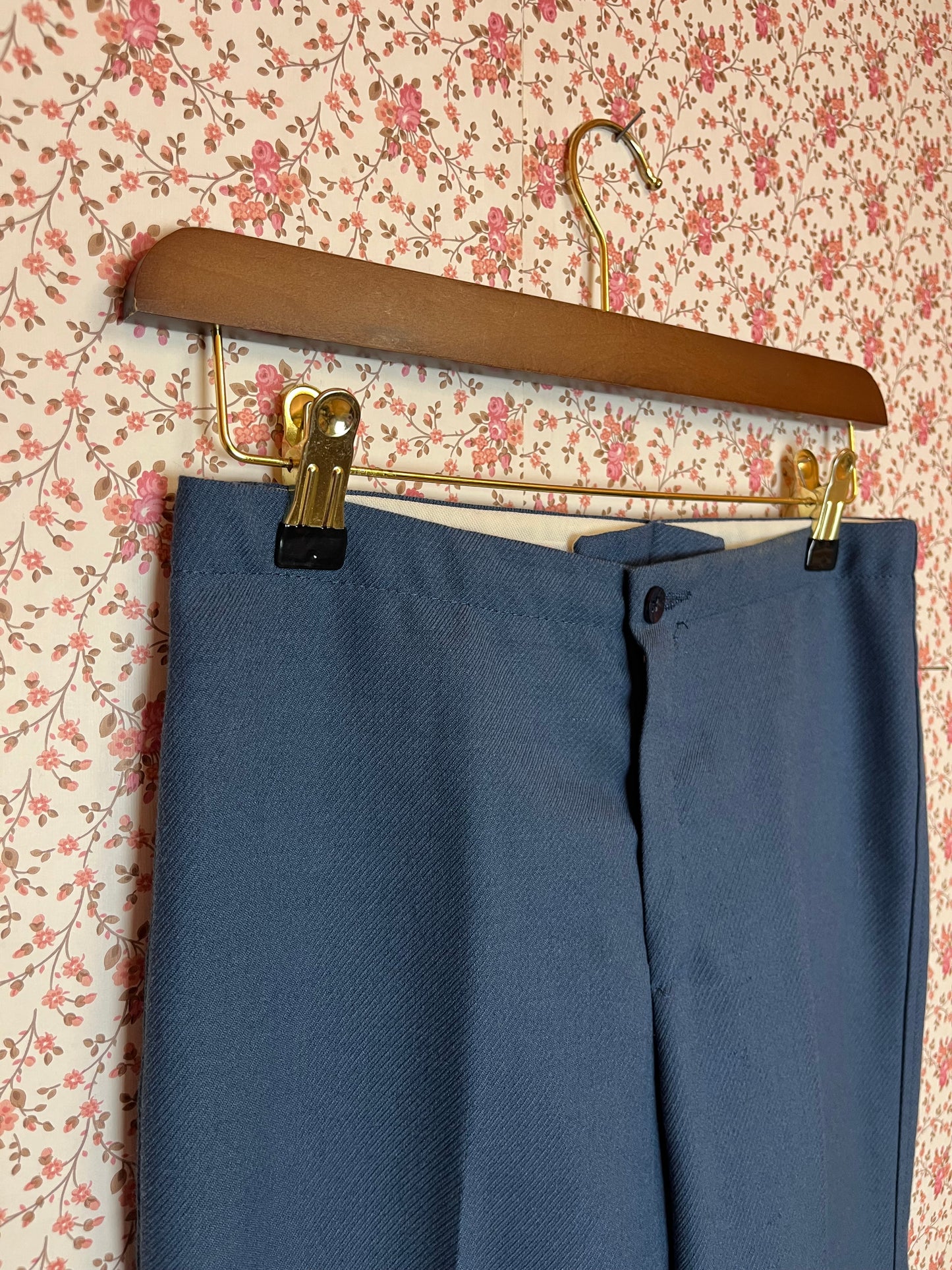 Vintage 1970s Hand Made Fine Twill Flares