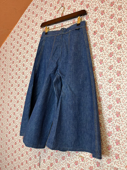 Vintage 1970s Lee Denim Culottes