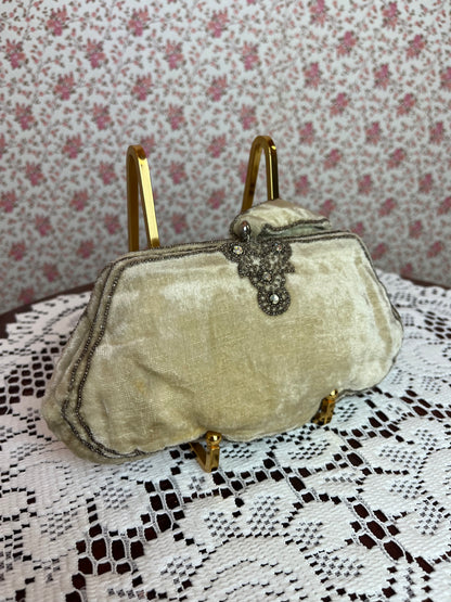 Vintage 1920s Silk Velvet Purse