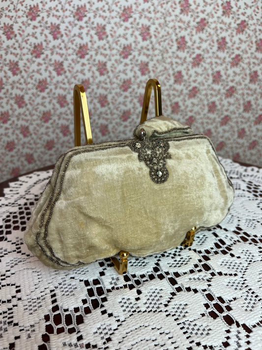 Vintage 1920s Silk Velvet Purse