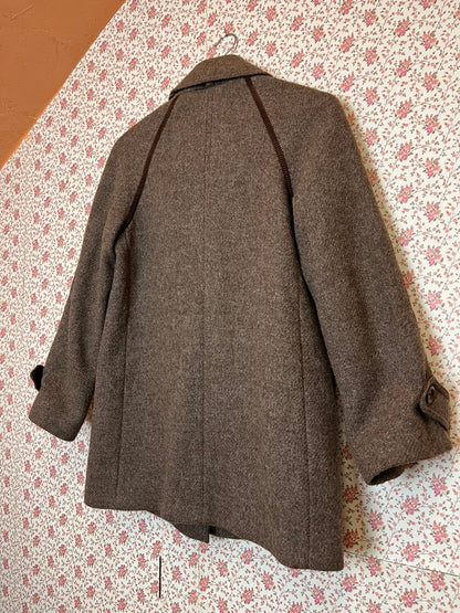 Vintage 1960s Wool Collared Coat