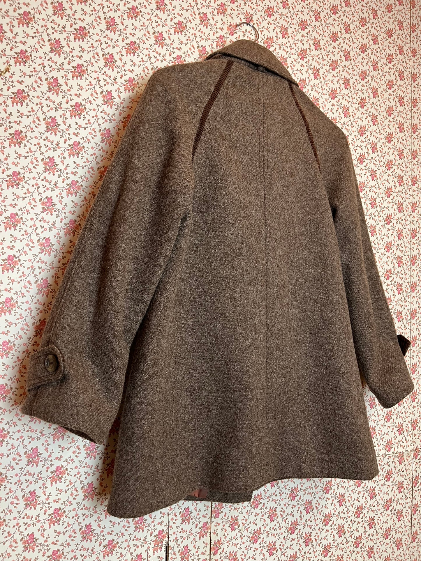 Vintage 1960s Wool Collared Coat