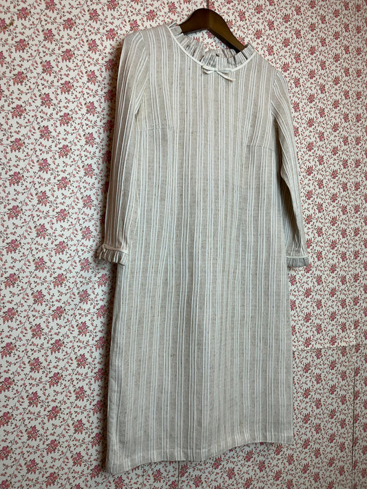 Vintage 1960s Handmade Twill Mod Dress