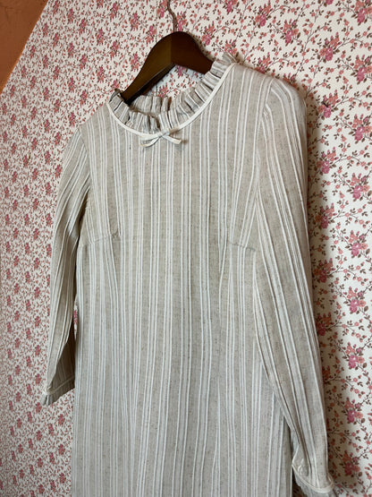 Vintage 1960s Handmade Twill Mod Dress