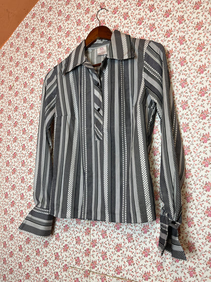 Vintage 1970s Striped Popover Shirt
