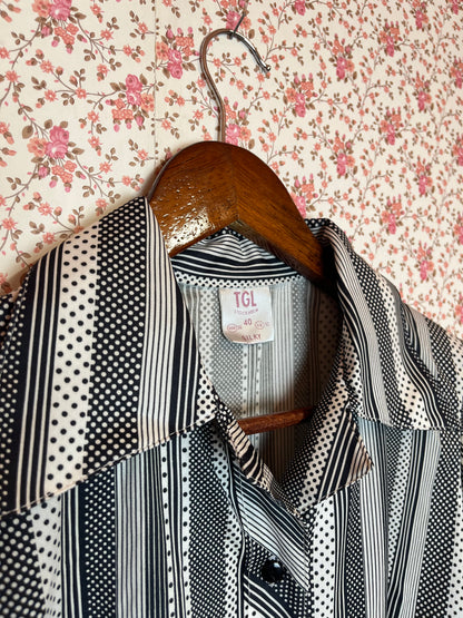 Vintage 1970s Striped Popover Shirt