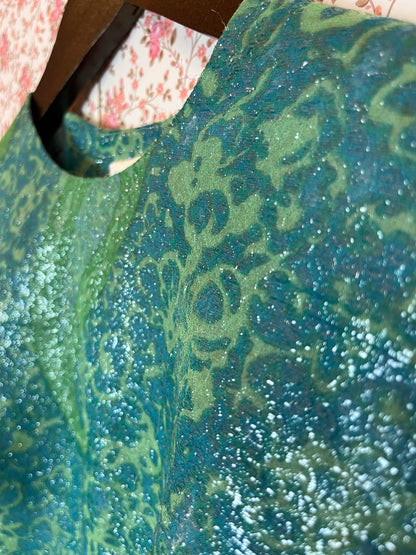 Vintage 1970s Paisley Lame Tank Top