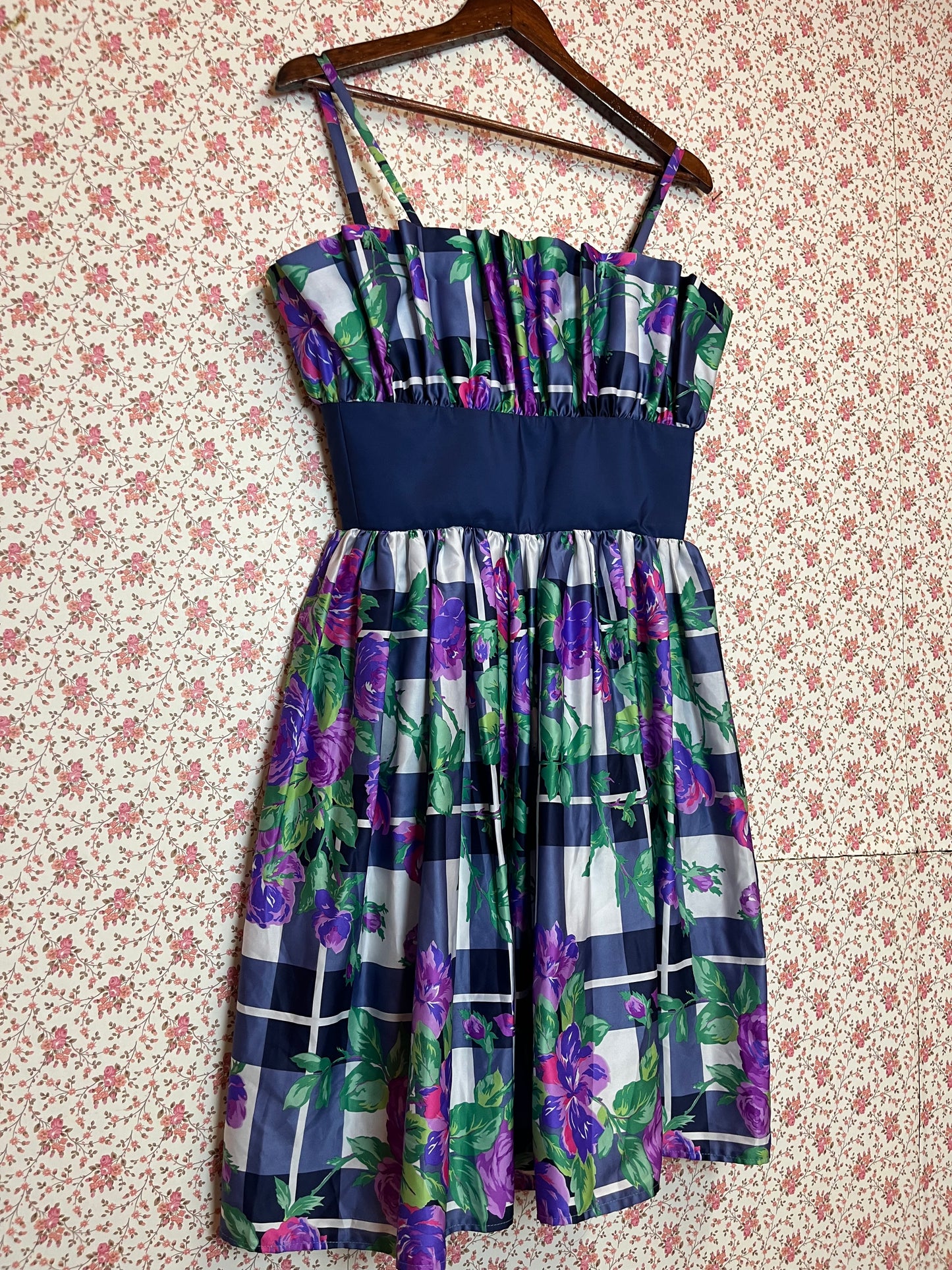 Vintage 1980s Satin Cocktail Dress